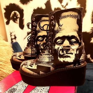Too Fast Frankenstein Platform Boots